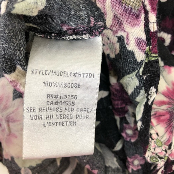 Magazine Floral Button Down Sz XS - Picture 10 of 10